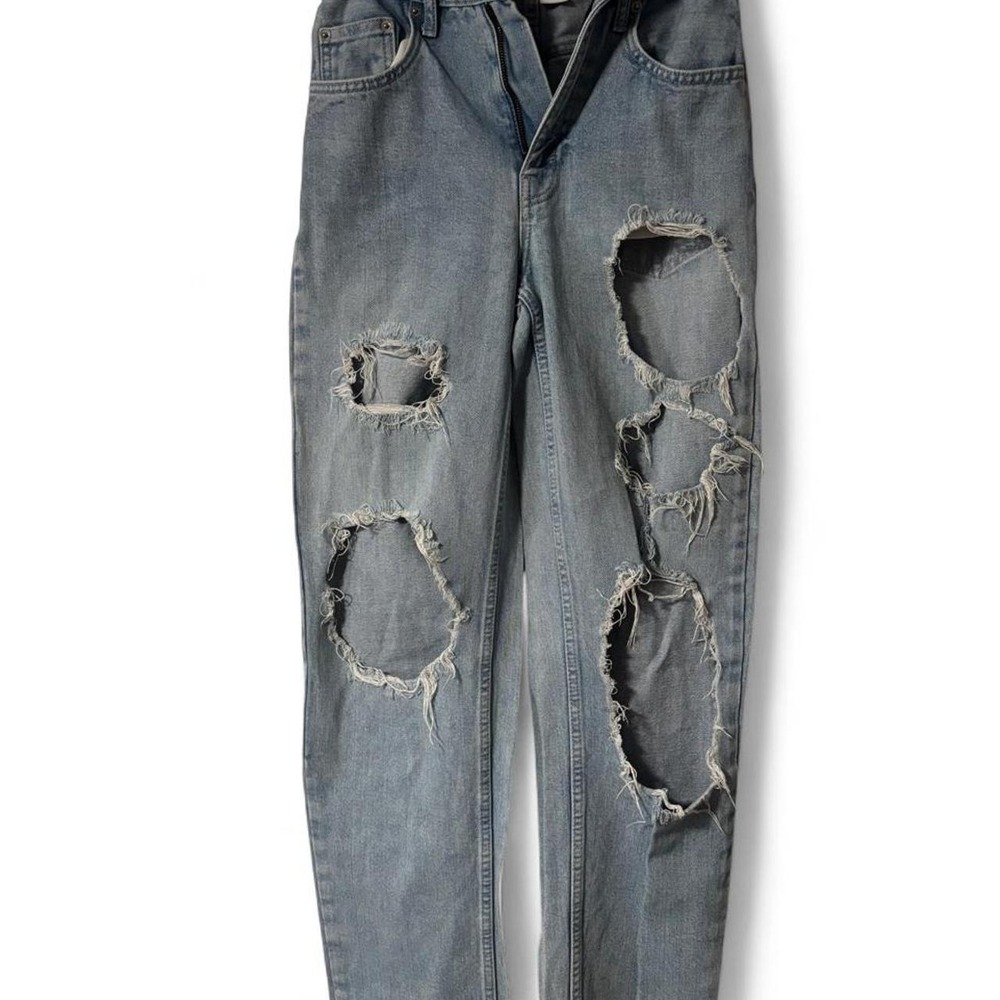 Urban Outfitter's BDG High-Rise Distressed Baggy Blue Jeans